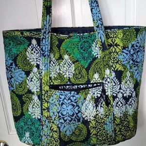 Vintage Vera Bradley Caribbean Sea Large Tote